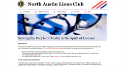 Desktop Screenshot of northaustinlionsclub.org