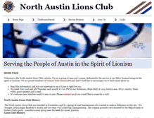 Tablet Screenshot of northaustinlionsclub.org